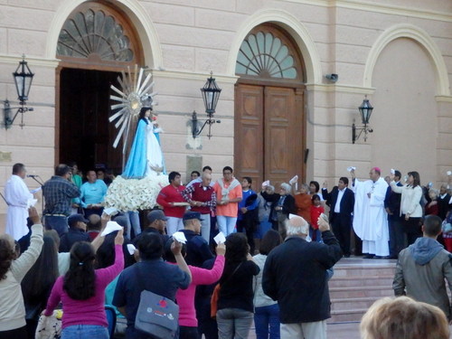 Religious Procession Honoring Mary and the Miracle of Jesus, in Cafayate.